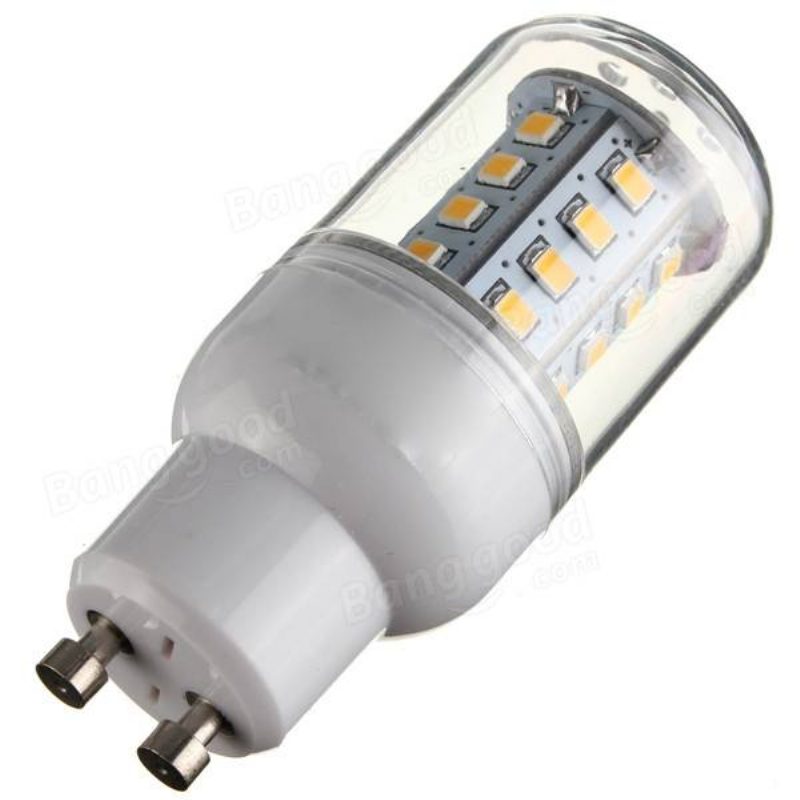 E27/e14/g9/gu10/b22 3.3w 30 Smd 2835 Led Žiarovka Kukuričná Teplá Biela/biela 110v