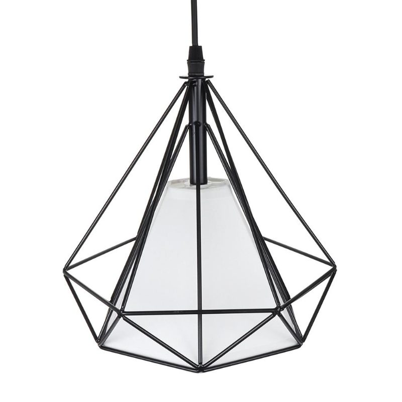 E27 Priemyselný Vintage Stropný Luster Light Cage Tienidlo Závesná Lampa