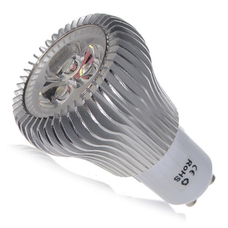 Gu10 6w 3 Led Biela Vysokovýkonná Led Žiarovka Bodového Svetla 110-240v