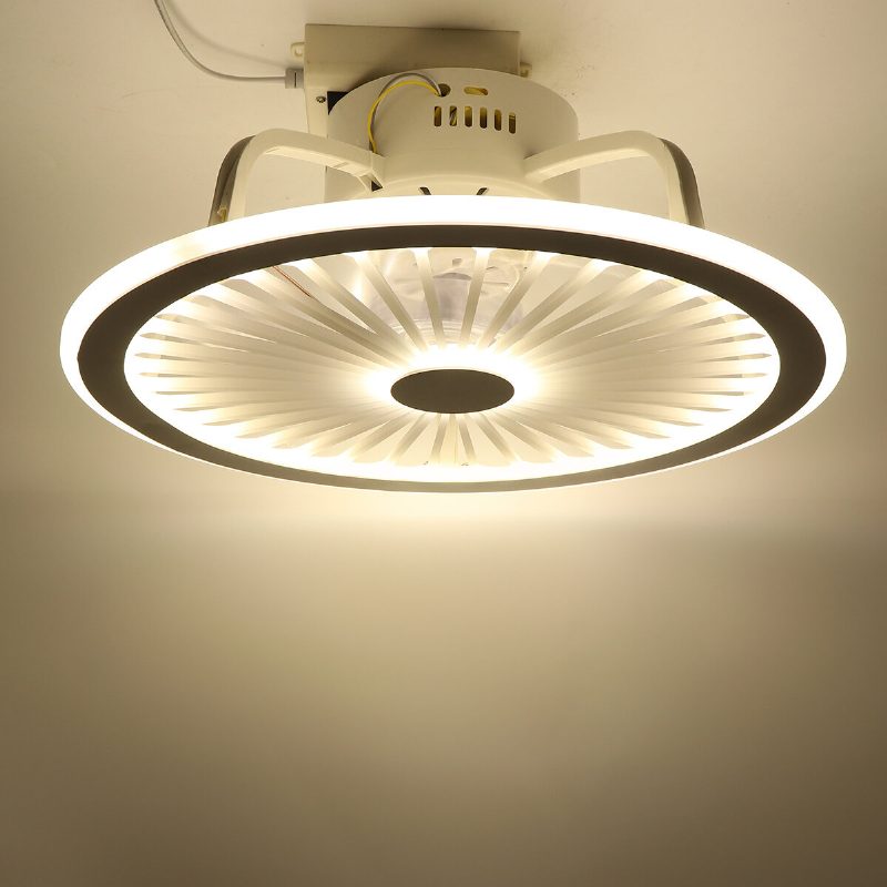 Inteligentné Stropné Osvetlenie Ventilátora S 3 Farbami Led S Diaľkovým Ovládaním + Reproduktor Bluetooth