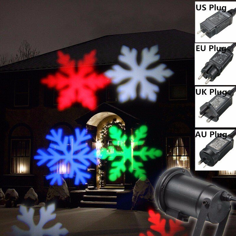 Javiskový Laserový Projektor Osvetľuje Rozprávkové Vzory Na Ozdobenie Osvetlenia Vianočného Večierku