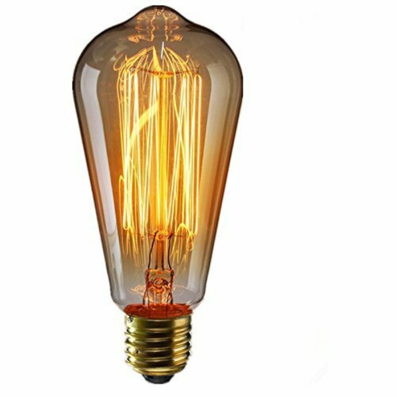 Kingso 2ks 110v 60w Edison Retro Series Volfrámová Lampa Rovný Drôt