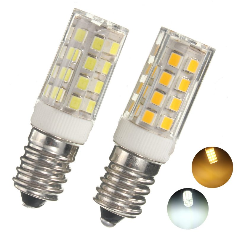 Kingso E14 5w Led Žiarovka 2835 35smd 430lm Nestmievateľná Teplá Biela Čisto Lampa Kukuričného Svetla 360 Stupňov Uhol Vyžarovania 240 V Ac