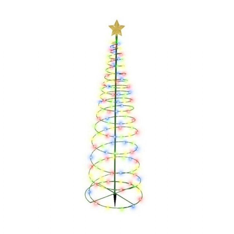 Kreatívne Osvetlenie Vianočného Stromčeka Vianočná Špirála Led Vonkajšie Xmas Decor Noel