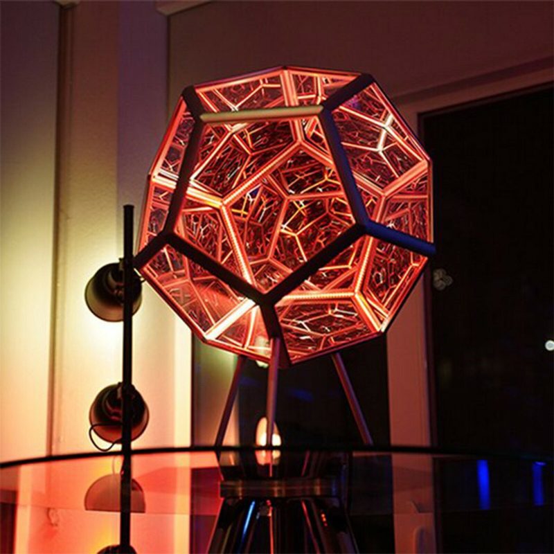 Led Nočné Svetlo Infinite Dodecahedron Color Umenie Dekor Novinka Vianočný Darček Cool Technology Dekorácia Home Decor