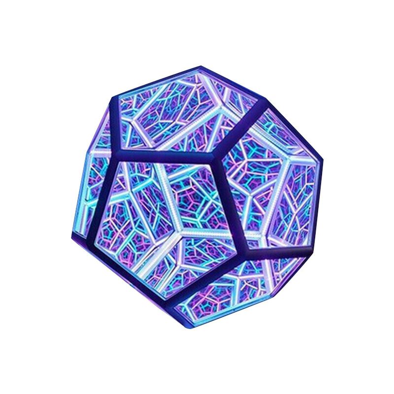 Led Nočné Svetlo Infinite Dodecahedron Color Umenie Dekor Novinka Vianočný Darček Cool Technology Dekorácia Home Decor