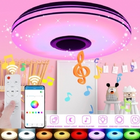 Led Rgb Hudobná Stropná Lampa Bluetooth App + Diaľkové Ovládanie Detská Izba Spálňa