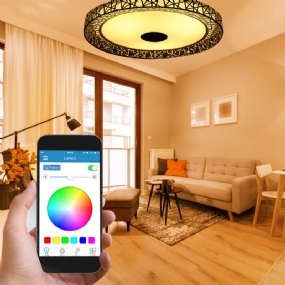 Led Rgb Stropné Svetlo Bluetooth Sound Lamp Diaľkové Ovládanie App 100-240v