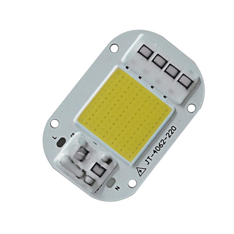 Lustreo Ac160-260v 20w 30w 50w Biela/teplá Biela Cob Led Čip Pre Diy Flood Light