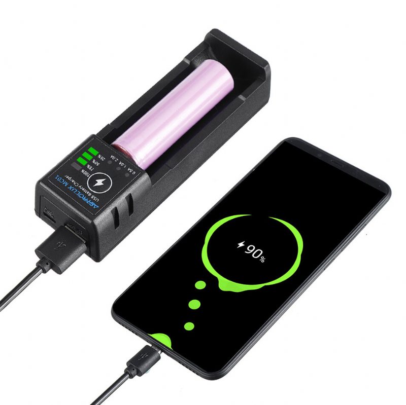 Mc01 2v1 Usb Nabíjacia Mini Nabíjačka Batérií Prenosný Mobilný Telefón Power Bank Voliteľná Pre 18650 21700 26650 14500 Li-ion Batériu