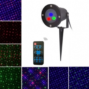 Mini Vianočný Vonkajší Rgb Dynamický Projektor Pódiové Osvetlenie Na Trávnik Záhradná Výzdoba