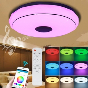 Moderná Rgb Led Stropná Lampa Domáce Osvetlenie App Bluetooth Hudobné Svetlo Spálňová Inteligentné Stropné + Diaľkové Ovládanie