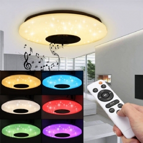 Moderné 60w Rgb Led Stropné Svetlo Bluetooth Music Speaker Lamp Diaľkové Ovládanie App