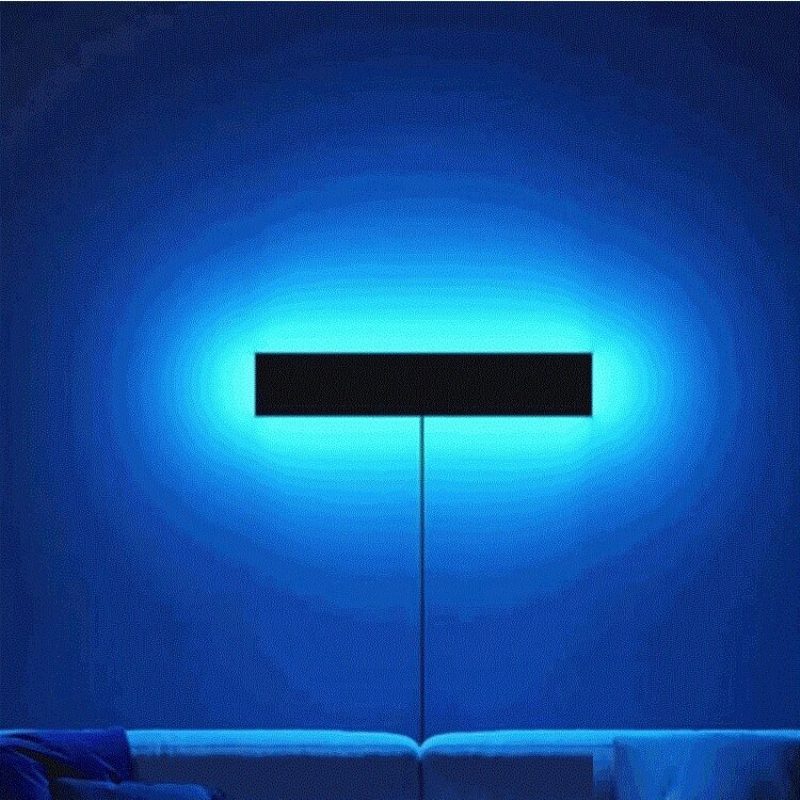 Moderné Minimalistické Nástenné Svietidlo Rgb Led Symphony Spálňa Obývacia Izba Lampa S Atmosférou Pri Posteli S Diaľkovým Ovládaním