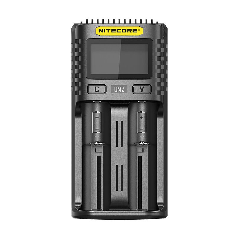 Nitecore Um2 Lcd Displej 5v/2a Nabíjačka Lítiových Batérií Usb Qc Inteligentná Rýchla Pre Aa Aaa 18650 21700 26650