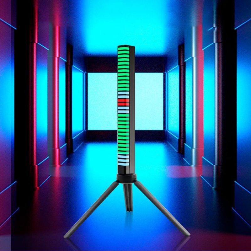 Ovládanie Zvuku 3d Displej Rytmické Svetlo Rgb Okolité Led Nočné Bar App Atmosféra Auta Farebná Lampa