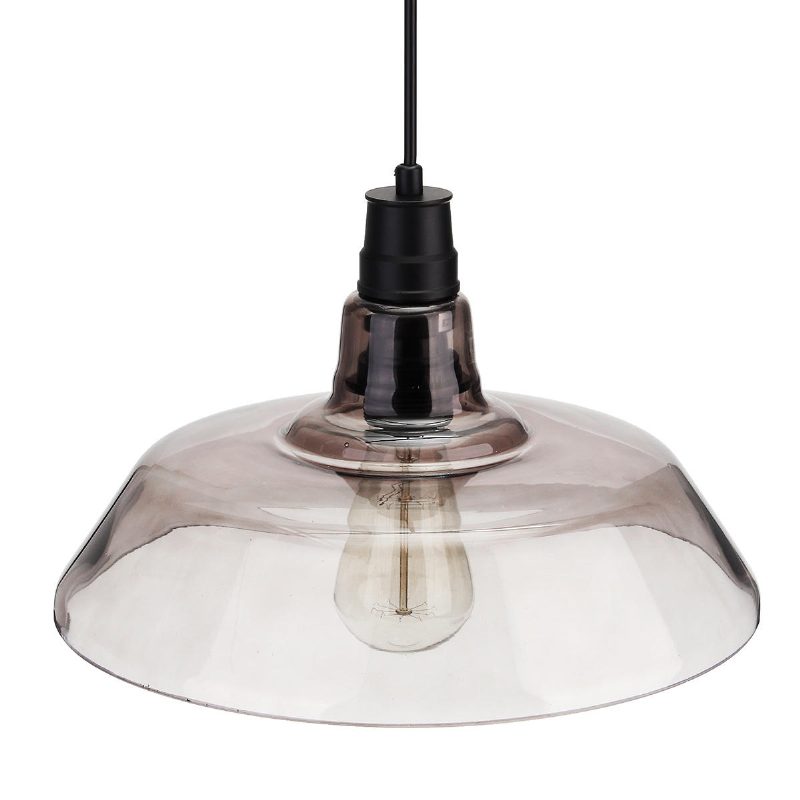 Priemyselné Retro Vintage Fajka Sklenená Edisonova Závesná Stropná Lampa Do Obývačky