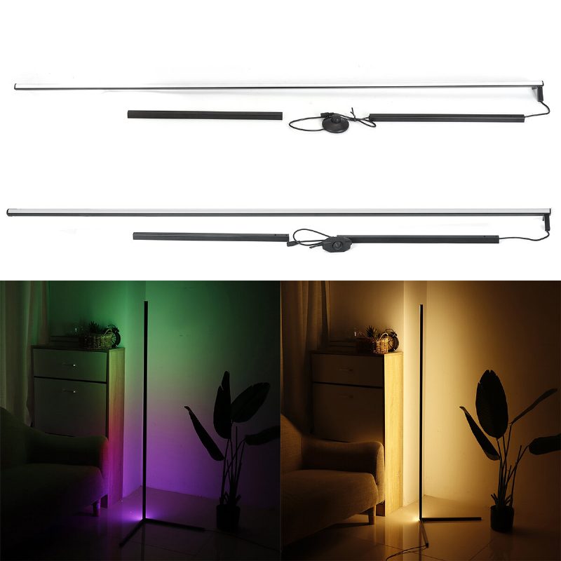 Rgb Led Rohová Stojaca Lampa Meniaca Farbu Minimalistické Náladové Svetlo Moderný Domov