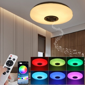 Rgbw Led Stropné Svetlo Hudobné Reproduktorové Svietidlo Bluetooth App + Diaľkové Ovládanie Inteligentné Do Spálne