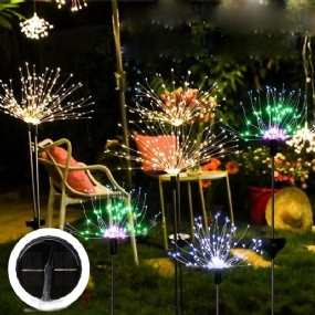 Solárne Ohňostrojové Strunové Svetlo 90/120/150 Led Lampa Vonkajšie Záhradné Večierky Vianočné Dekorácie Svetlá