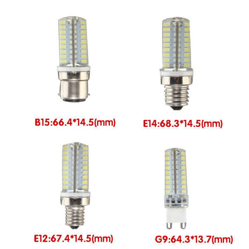 Stmievateľná G9 E12 E14 B15 4.5w 72 Smd 2835 Led Žiarovka Kukuričná Domáca Lampa Ac110v