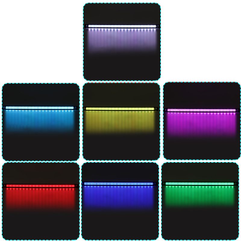 Stmievateľné 72cm 24w Bluetooth App Ovládané Rgb Led Osvetlenie Akvária Nastaviteľné Horné Svetlo Vhodné Pre Akvárium/akvárium