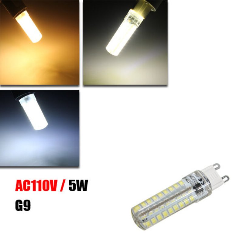 Stmievateľný G9 5w 72 Smd 2835 370lm Led Keramika Kryt Žiarovka Na Kukuricu Ac 110v