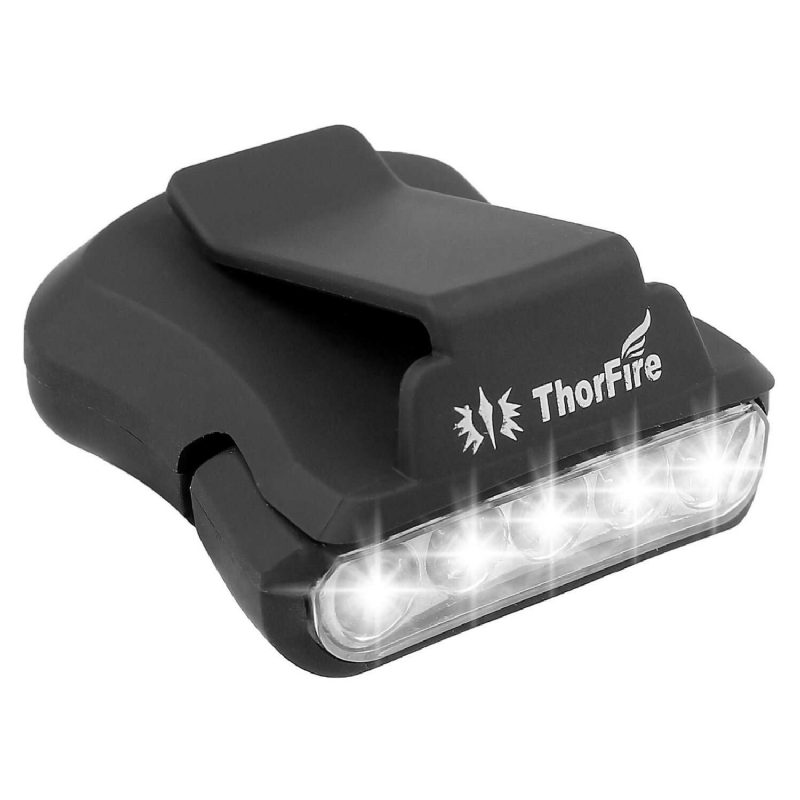 Thorfire 30lm 5-led Svetlo Na Klobúkovú Sponu S Otočným Uzáverom S Guľôčkovou Čiapkou Bez Rúk Perfektné Na Lov Kempovanie Rybárčenie