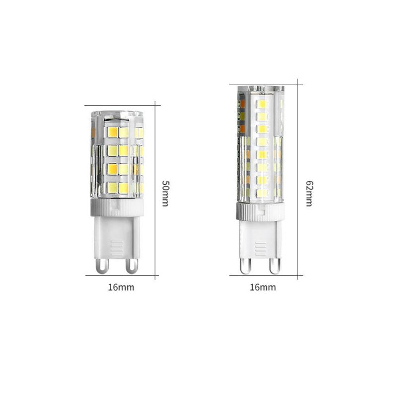 Trojfarebná Teplota Ac220v 2835 Bez Blikania Keramická Led Žiarovka G9 Náhrada Halogénového Osvetlenia Pre Vnútorný Dom