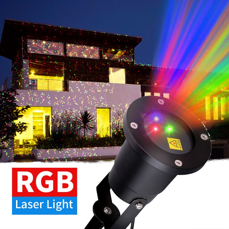 Vonkajšie Vianočné Pohyblivé Rgb Svetlá Laserový Projektor Krajina Javisková Lampa Párty