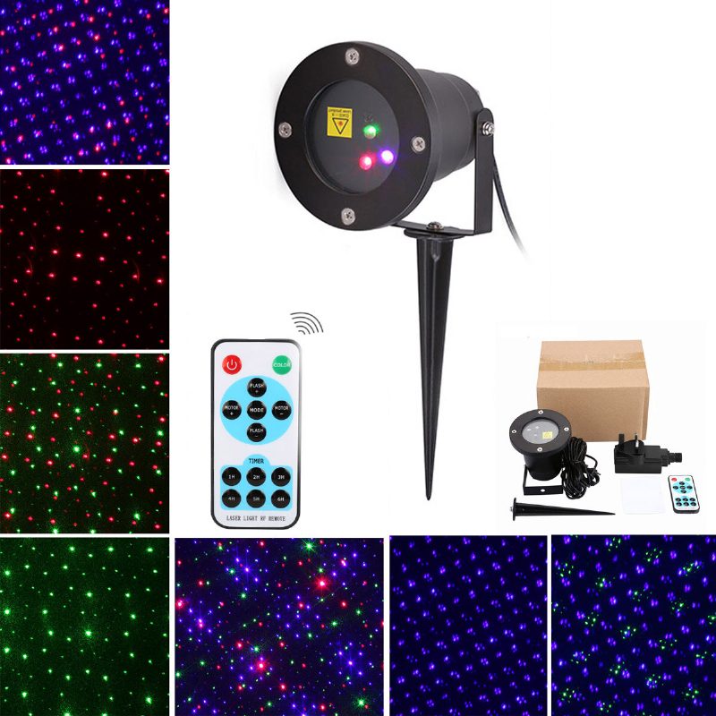 Vonkajšie Vianočné Pohyblivé Rgb Svetlá Laserový Projektor Krajina Javisková Lampa Párty