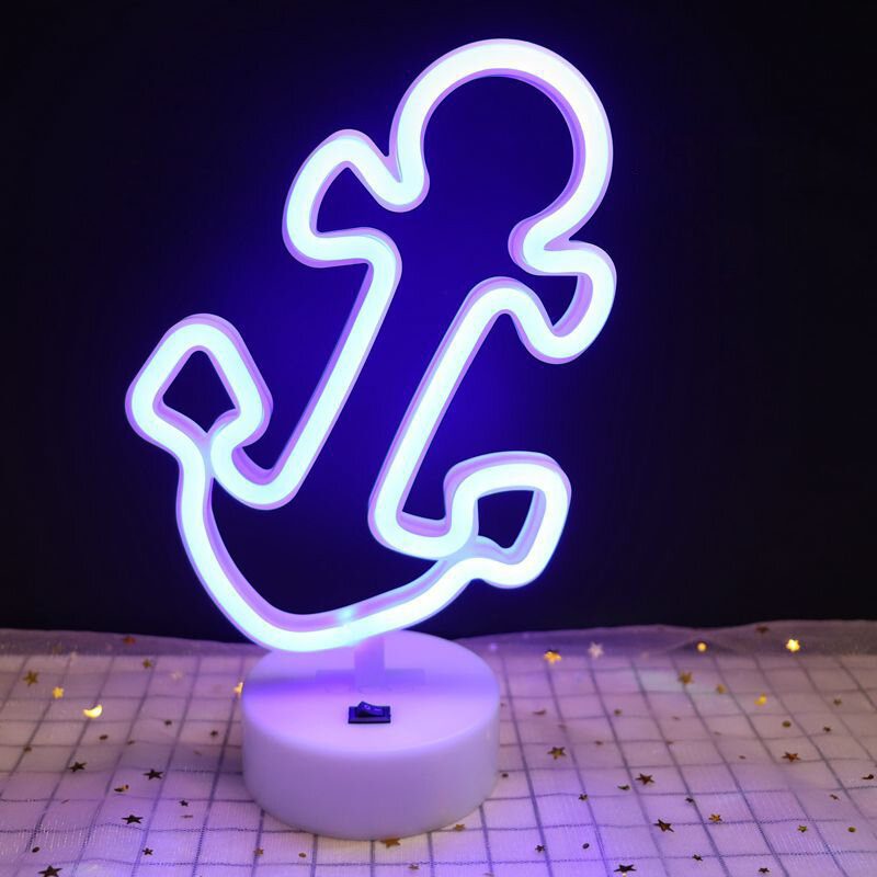 Vylepšite Neónové Nočné Svetlo Králik Vibrato Anchor Veľkoústy Vták Creative Night Light Spot