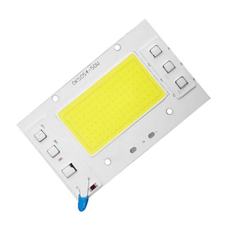 Vysokovýkonný Ac220v 50w Biely/teplý Biely Cob Led Svetelný Čip Diy Pre Reflektorové Reflektory