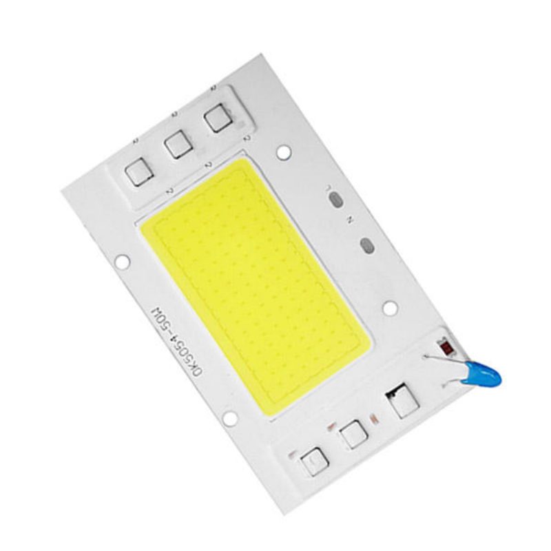 Vysokovýkonný Ac220v 50w Biely/teplý Biely Cob Led Svetelný Čip Diy Pre Reflektorové Reflektory