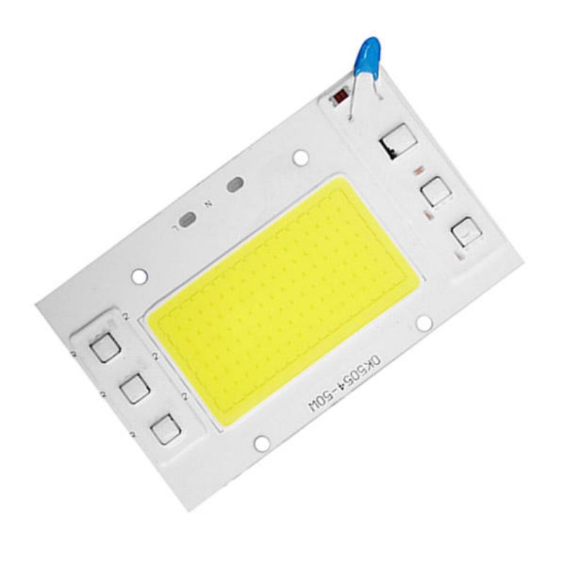 Vysokovýkonný Ac220v 50w Biely/teplý Biely Cob Led Svetelný Čip Diy Pre Reflektorové Reflektory