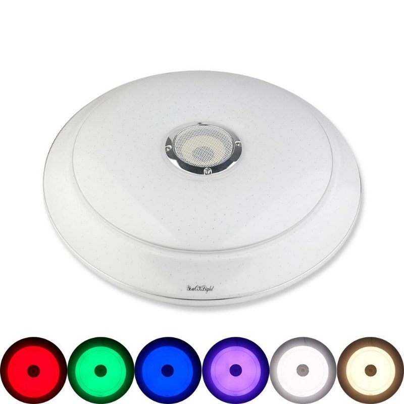 Youoklight 36w Rgb Stmievateľný Bluetooth Reproduktor Hudobné Led Stropné Svietidlo Ovládacia Lampa App Ac220v