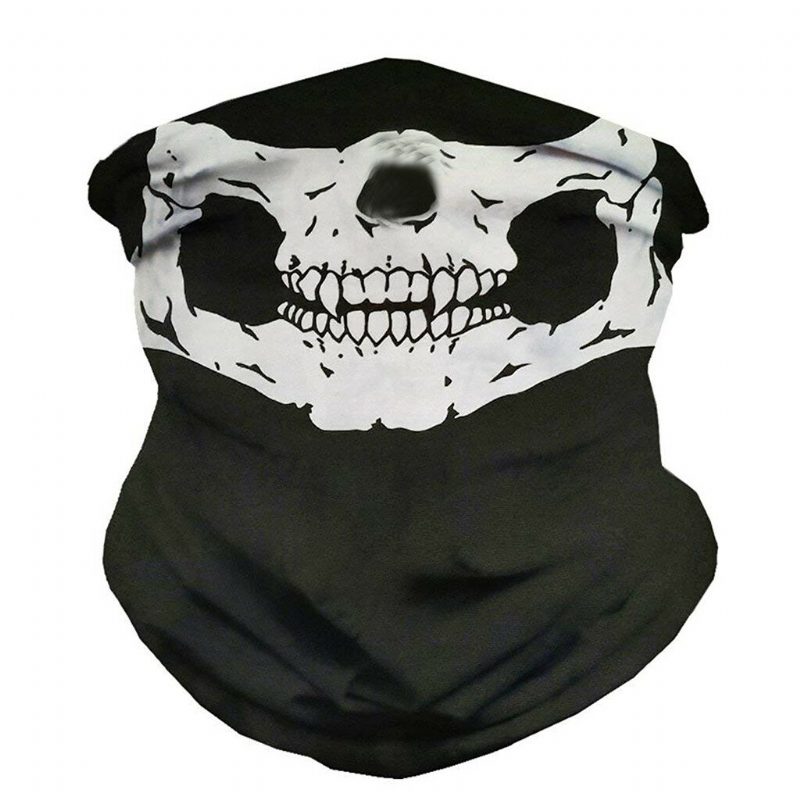 10ks Skull Face Mask Čiapka Multi Purpose Head Wear Hat Scalf