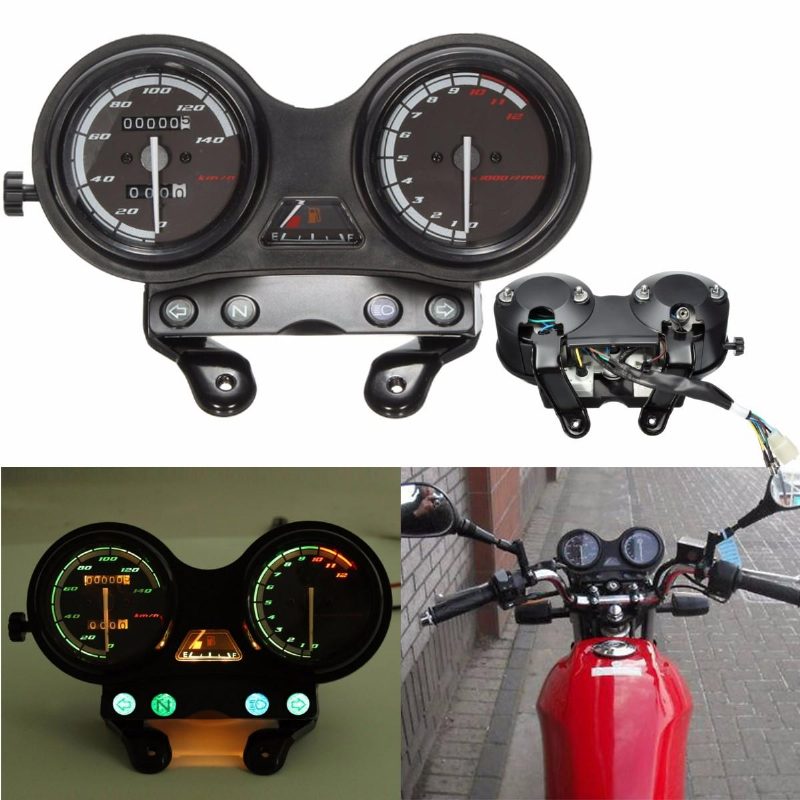 12 000 Ot./min. Motocyklový Lcd Tachometer Pre Počítadlo Kilometrov Pre Yamaha Ybr 125