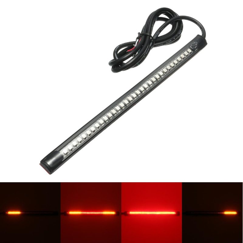 12v Bezpečnosť Pre Motocykle 48led/36led Pásové Svetlo V Chode Zadná Brzdová Smerovka Flexibilná