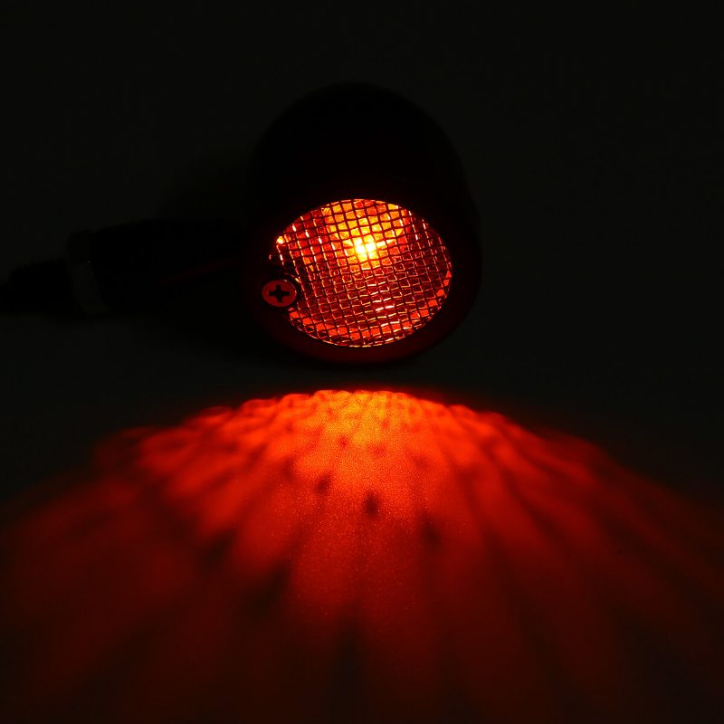 12v Motocykel Grill Bullet Led Smerové Svetlá Červené Kontrolky