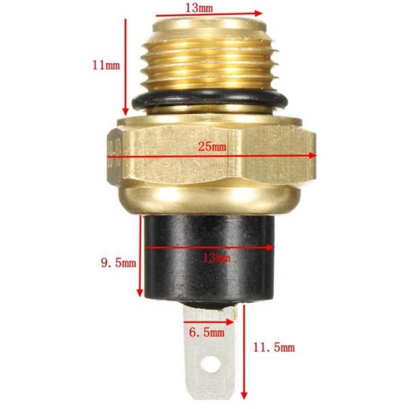 16mm Závitový Spínač Ventilátora Chladiča Thermo Detect 37760-mt2-003 3042678 Pre Motocykel Honda