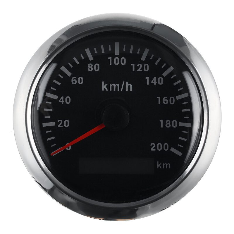 200 Km/h Gps Rýchlomer Počítadlo Kilometrov 85 mm S Anténou Gps Pre Automobily Motocykle Lode Autá Nerez