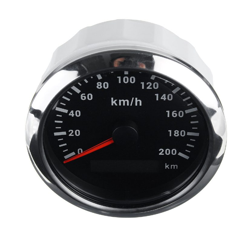 200 Km/h Gps Rýchlomer Počítadlo Kilometrov 85 mm S Anténou Gps Pre Automobily Motocykle Lode Autá Nerez