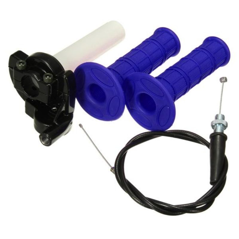 22 mm Otočná Rukoväť Plynu S Káblom Quick Action Pre 140 cm3 150 cm3 Pit Dirt Bike Blue