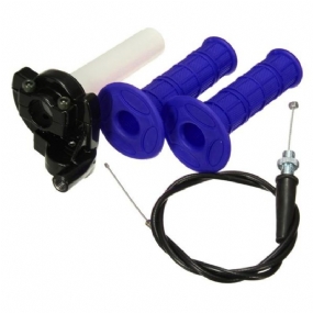 22 mm Otočná Rukoväť Plynu S Káblom Quick Action Pre 140 cm3 150 cm3 Pit Dirt Bike Blue