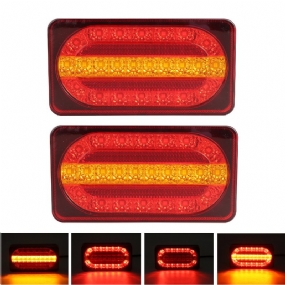 2pcs 12v 24led Zadné Koncové Svetlo Ukazovateľ Smeru Chodu Brzdové Pre Dodávkový Príves