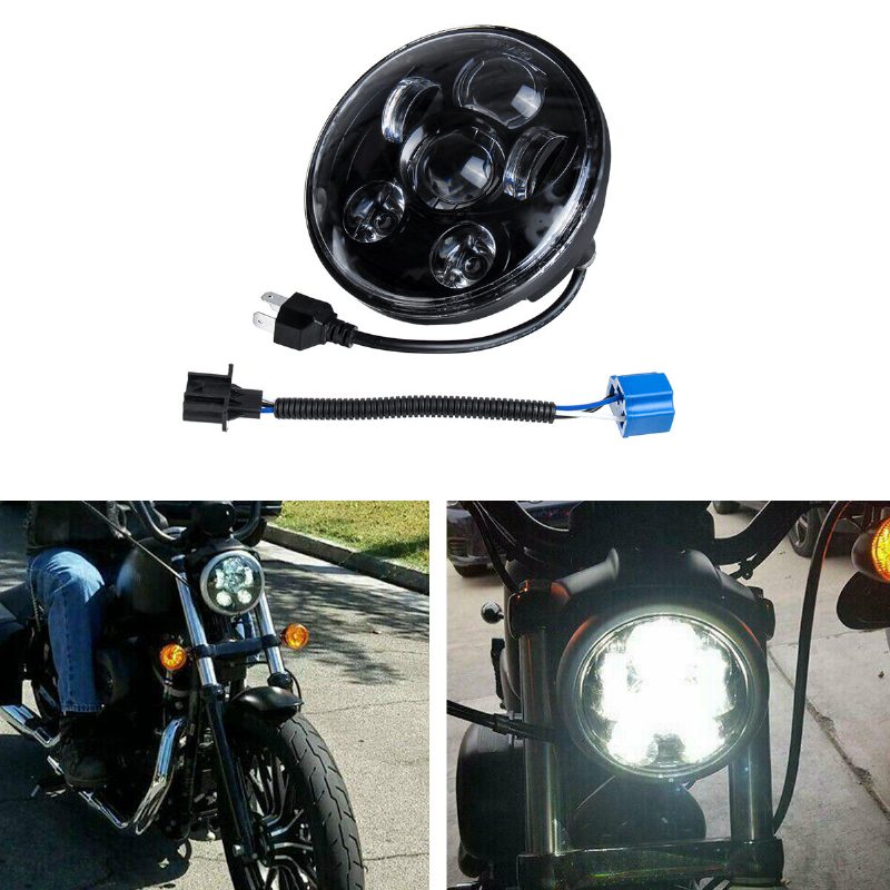 5.75-palcové Motocyklové Led Svetlomety H4 H13 Utesnený Projektor Hi-lo Beam Head Lamp For Harley