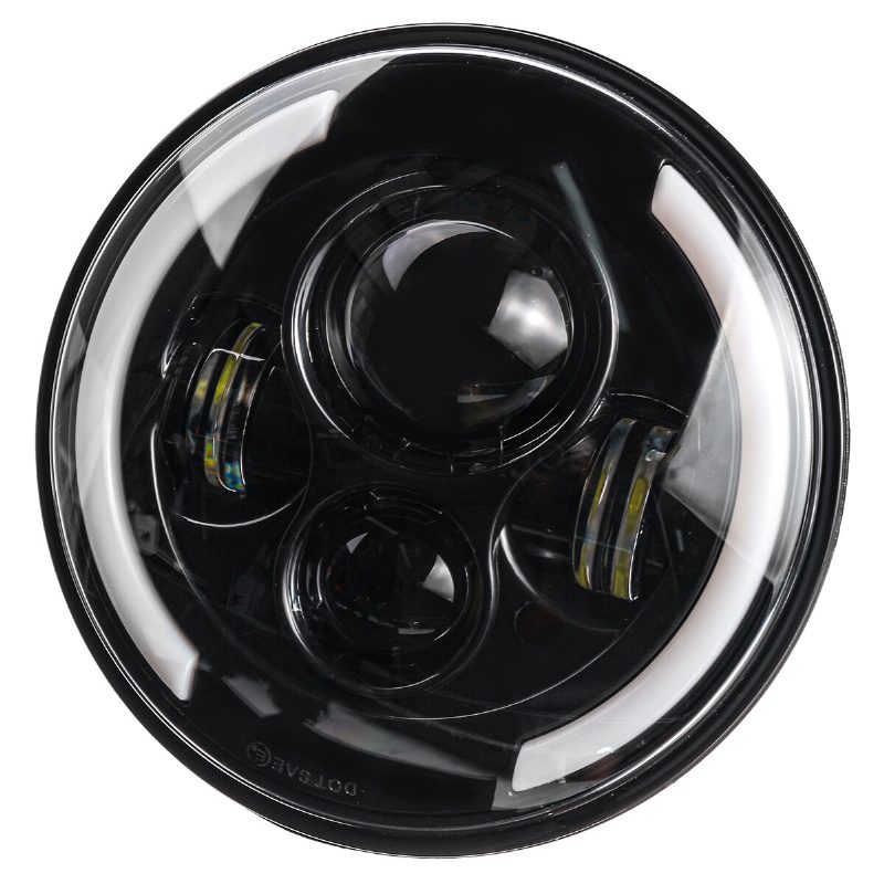 7" Motocyklové Led Projektorové Svetlomety Hi-lo Beam Okrúhle Pre Jeep For Wrangler