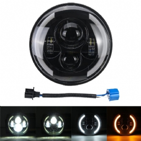 7" Motocyklové Led Projektorové Svetlomety Hi-lo Beam Okrúhle Pre Jeep For Wrangler