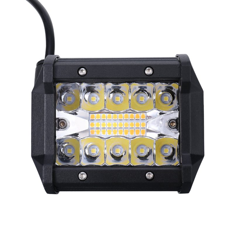 Ambother 2ks 4" 10-32v 12800lm Led Svetelná Lišta Ip68 Vodotesná Pre Jeep Motocykel Truck Atv Universal